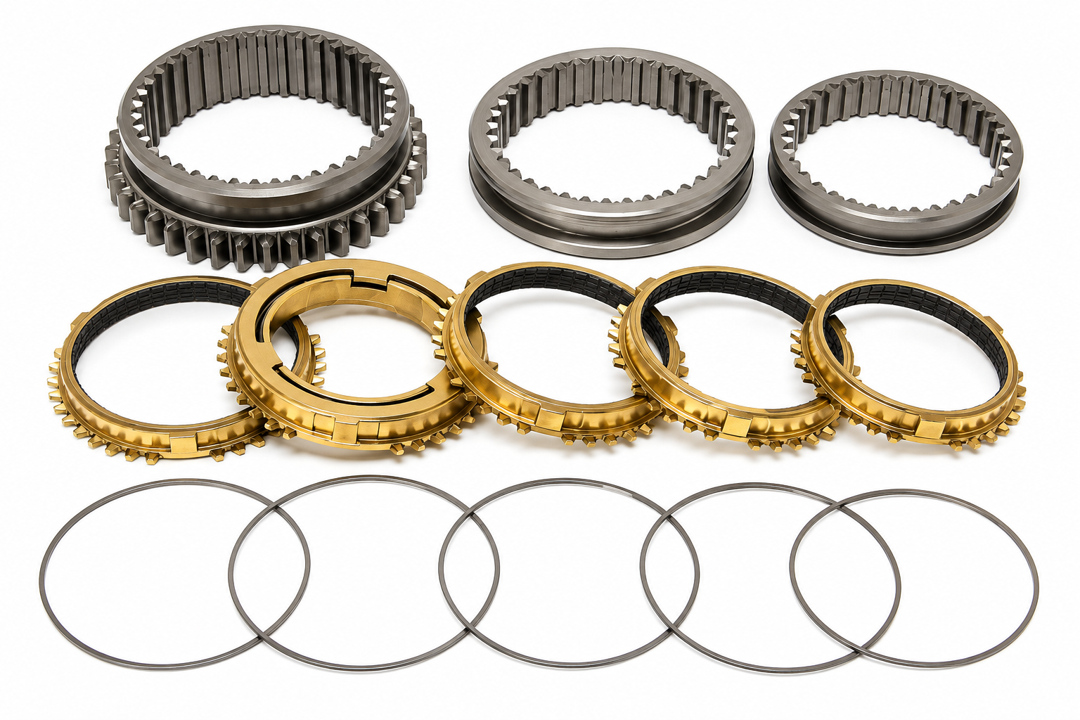 Synchrotech 92-01 Prelude H22 Carbon Synchro Sleeve Set